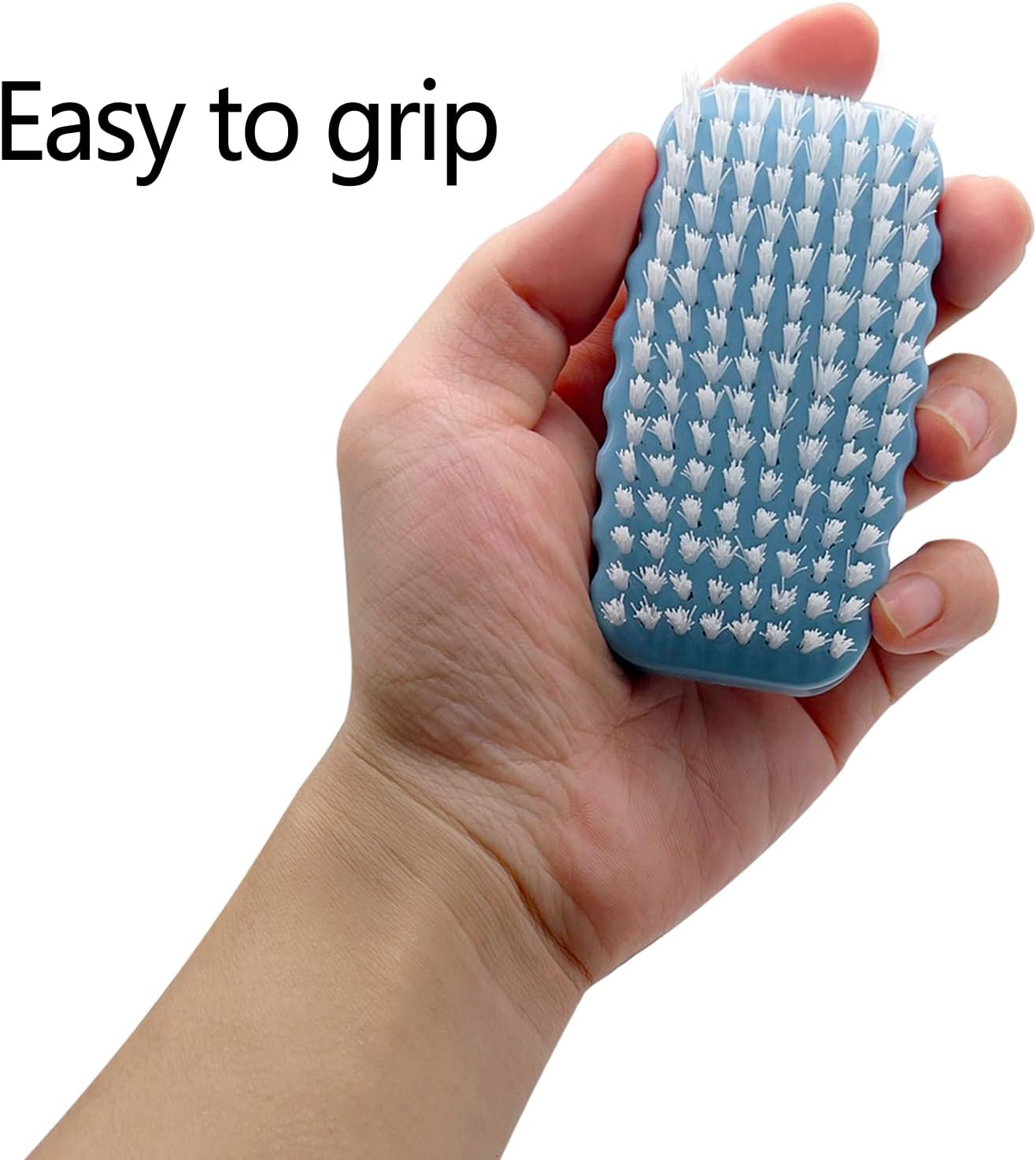 Nail Brush for Cleaning Fingernails Two Sided Hand Fingernail Scrub Brush Soft Stiff Nylon Bristles Nail Scrubber Brushes for Men Women Kids,2 PCS