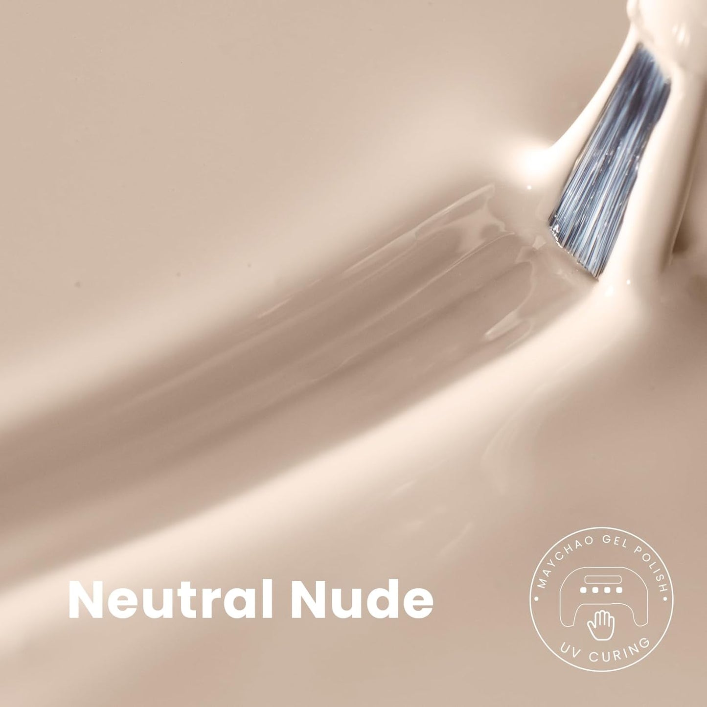 MAYCHAO 15ML Gel Nail Polish 1Pc Neutral Nude Gel Polish Soak Off UV LED Skin Tones Nail Polish Nail Art Starter Manicure Salon DIY at Home, 0.5 OZ