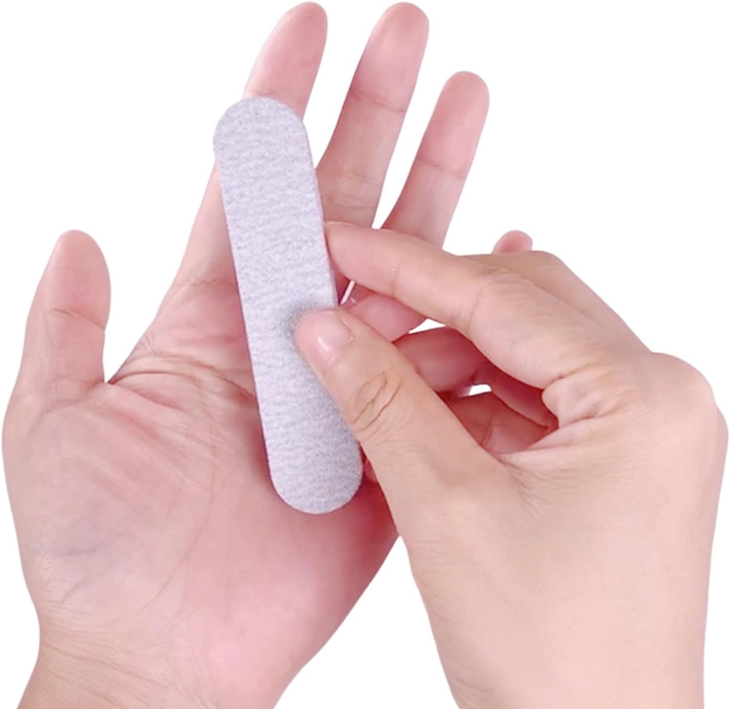 Nail Files (50 Pack), 3.6 Inches Emery Board Nail Files for Acrylic and Natural Nails, 100/180 Grit Small Double Sided Fingernail Filer Bulk Mini Professional Finger Nail Filer Manicure Set Gray