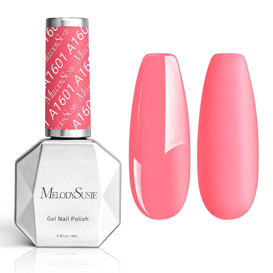 MelodySusie Thick Neon Pink Gel Nail Polish,0.5fl oz Soak Off UV LED Funny Bunny Pink Gel Polish Christmas Gift for Women Nail Art Manicure Salon DIY Nail Design Decoration at Home-A1601