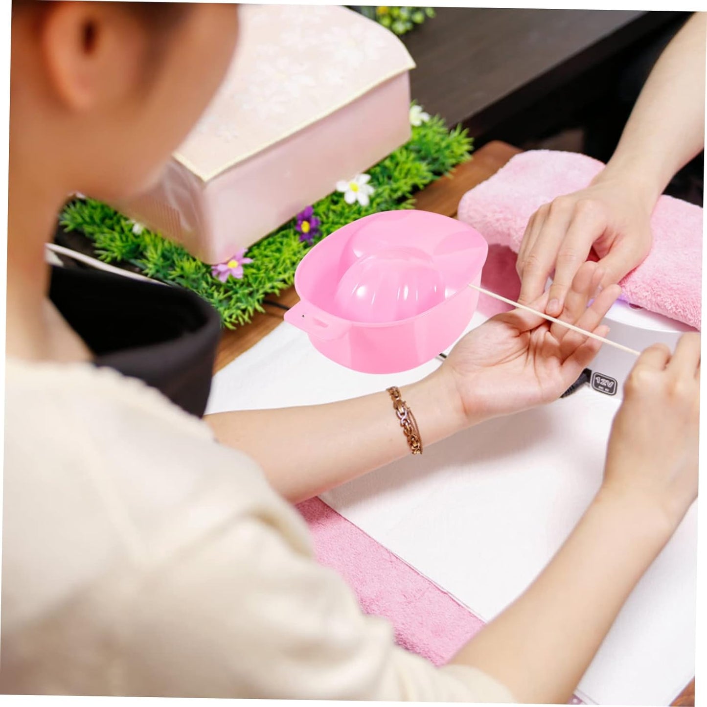 Soaking Bowl Nail Removal Manicure Care Rectangular Nail Art Bowl Professional Home Use