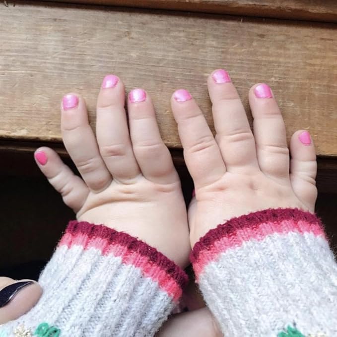 Piggy Paint | 100% Non-Toxic Girls Nail Polish | Safe, Cruelty-free, Vegan, & Low Odor for Kids | Rainbow Party (3 Polish + Nail Art Gift Set)