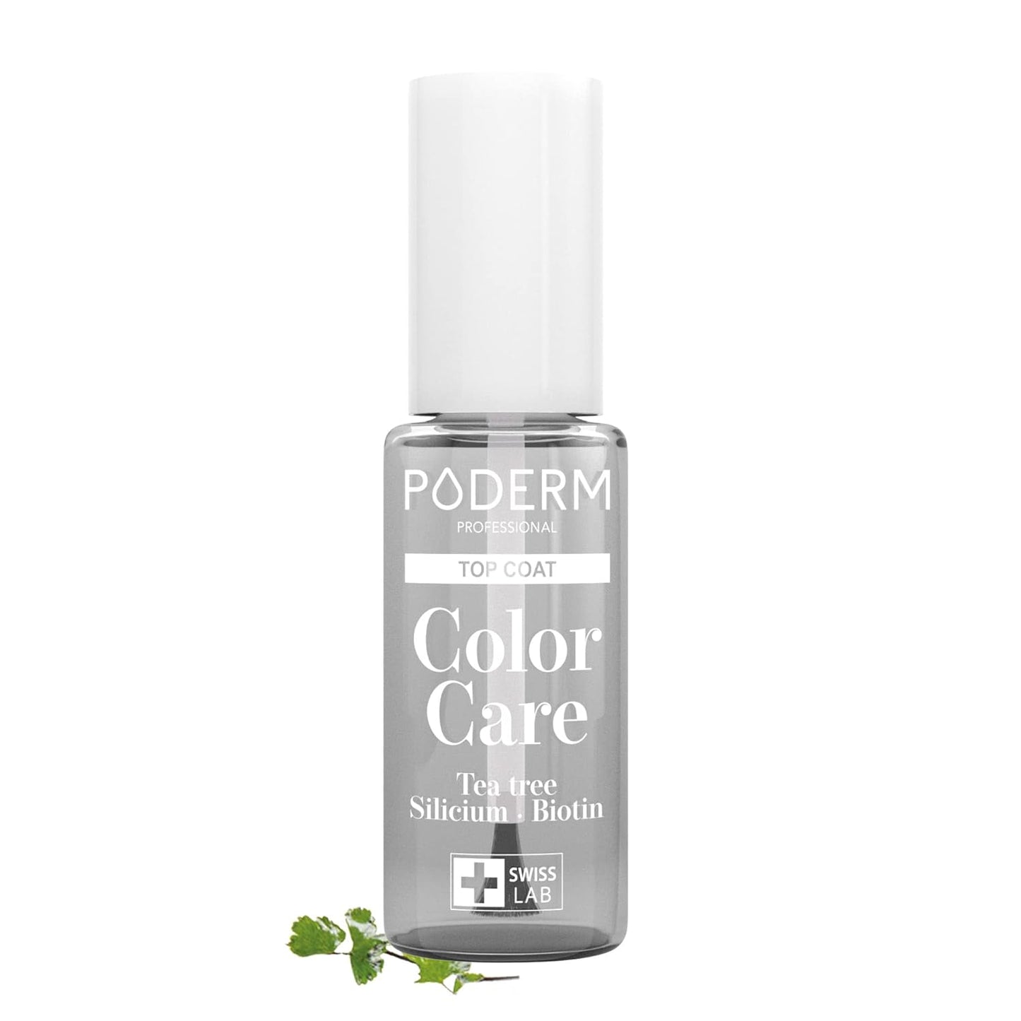 PODERM - Nail Polish – Enriched with Tea Tree – Improves nail appearance – Ingredients Natural/Vegan - foot/hand - Swiss Made (Top Coat)