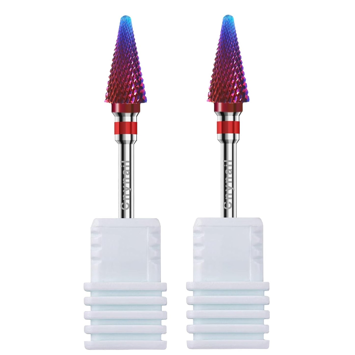 3/32" 2PCS Clean Umberllas Bits Fine Grit Carbide Cuticle Cleaner Bit for Electric Nail Drills – Professional Manicure Tool for Nail Salons and Home Use (F Grit. Purple)