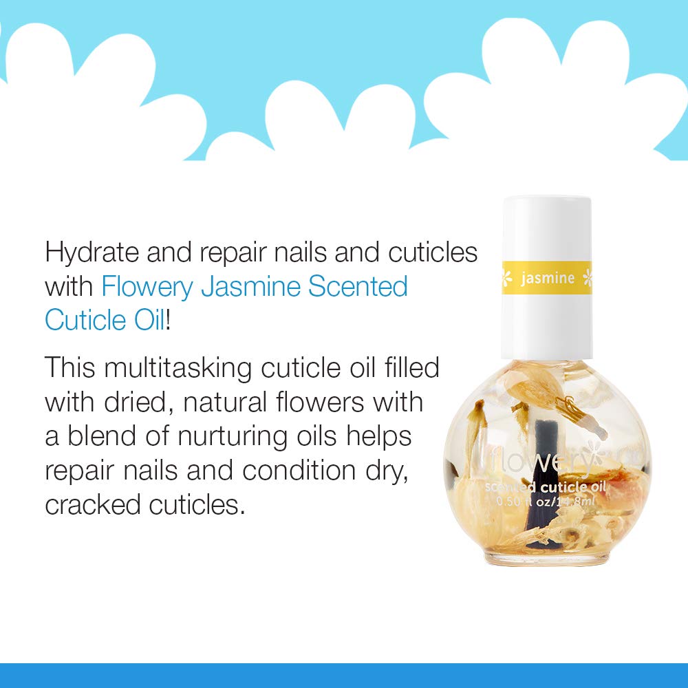 Flowery Jasmine Scented Cuticle Oil, 0.5 oz, 1 Pack