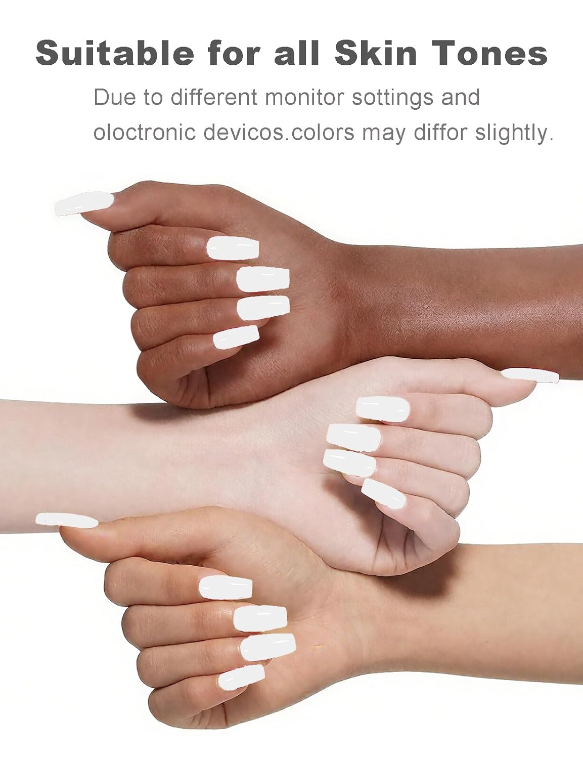 Milky White Gel Nail Polish, Hema Free Rubber Base Builder Gel, French Tips Base Colors Nails Strengthener Soak Off Gift for Womens (Milky White)