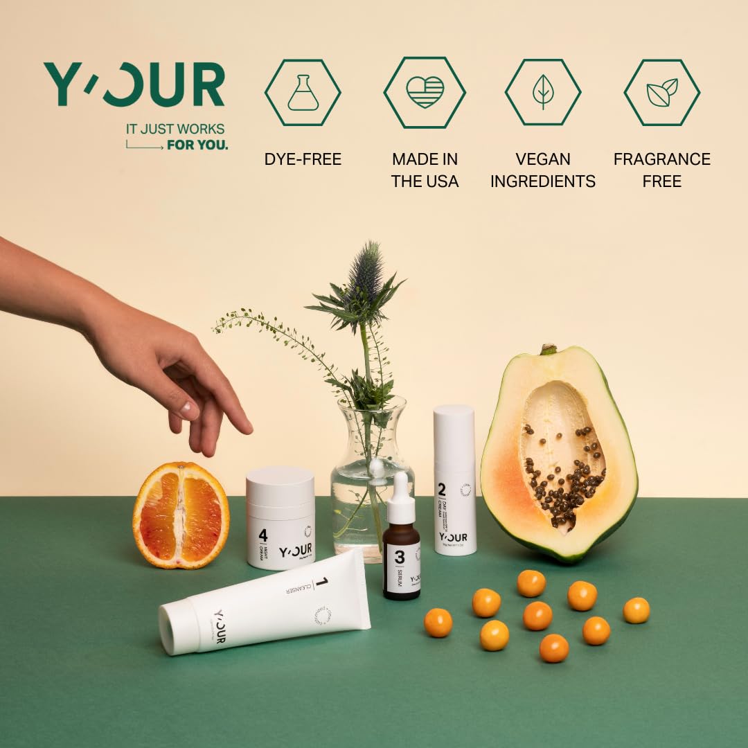 Y’OUR Purifying Detox Face Mask: Blackhead, Whitehead & Pore Remover; Anti-Acne & Pimple Care; Cleansing & Exfoliating for Hydrating & Glowing Skin; With Salicylic Acid & Bentonite Clay. Made in USA