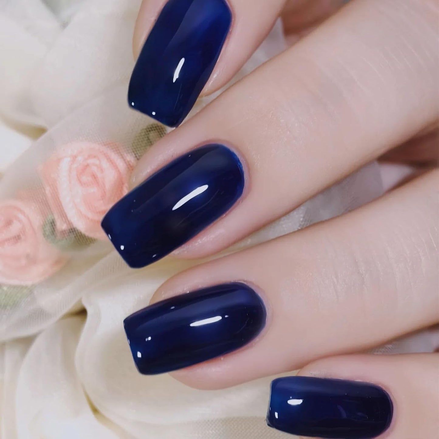 COSMOO Quick Dry Nail Polish, Chip Resistant Manicure, Non-Toxic, Vegan, Cruelty Free, 12ml, Fast Drying in 60 Seconds (Deep Blue)