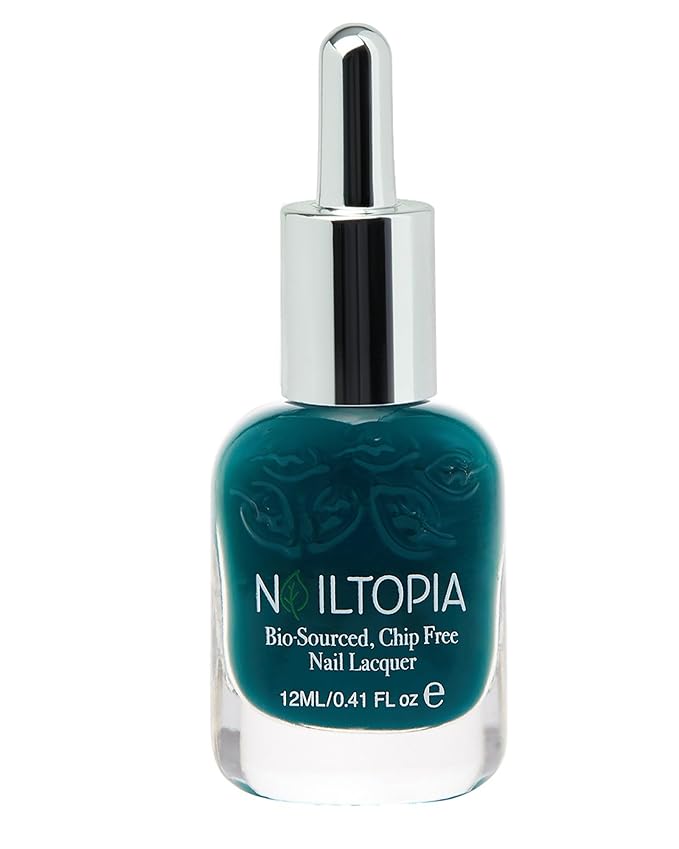 Nailtopia Bio-Sourced, Chip-Free Nail Lacquer - Fast Dry Nail Polish - Superfood-Infused - Natural Nail Polish - Seas The Day - 0.41 oz