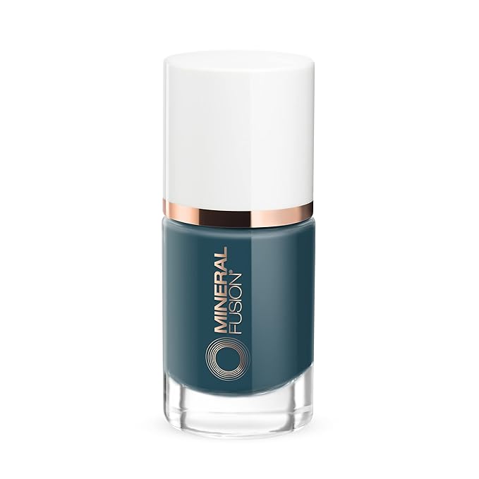 Mineral Fusion Nail Polish, Blue Grey Green, Perfect Storm Perfect Storm 0.33 Fl Oz (Pack of 1)