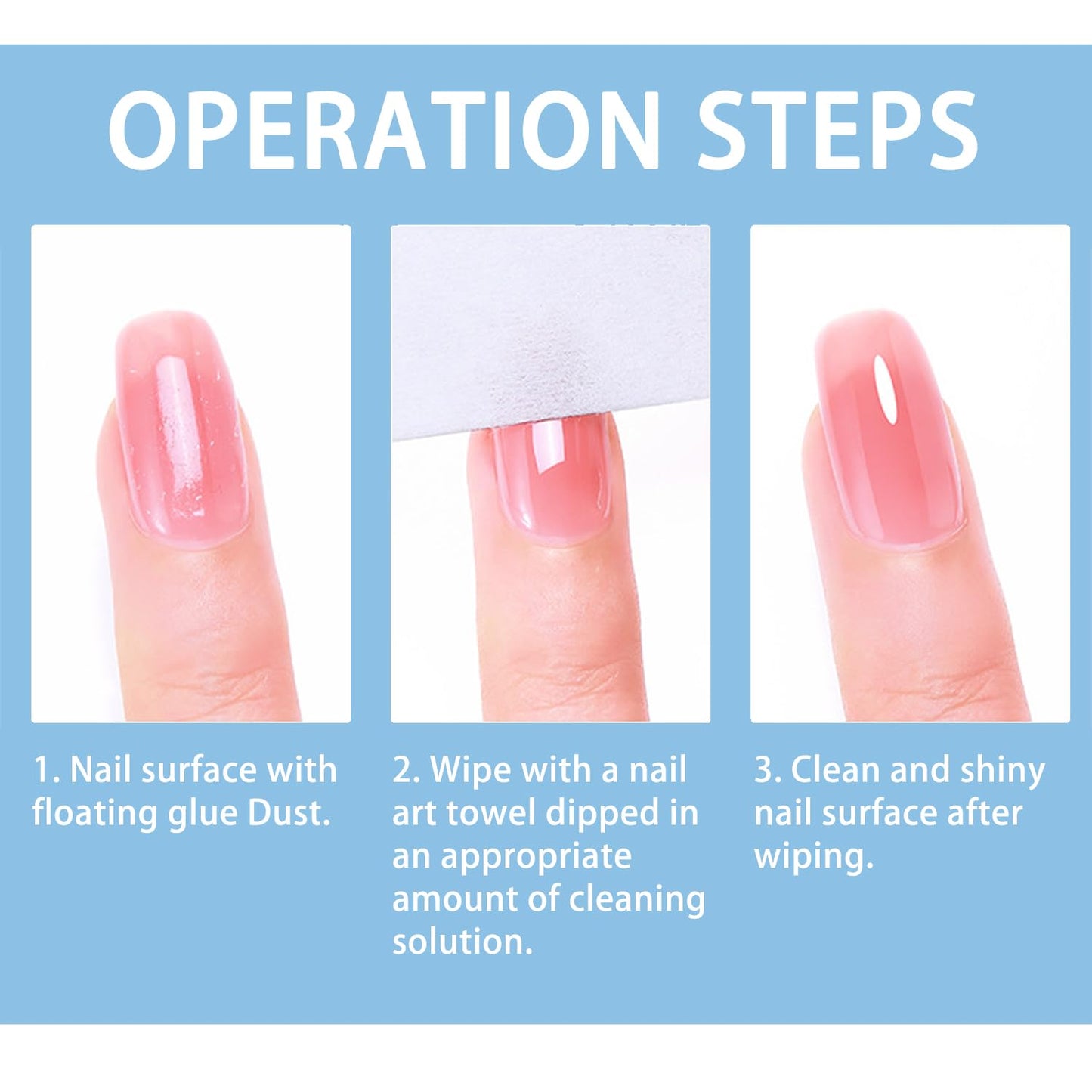 Gel Cleanser for Nails,finger secret Gel Nail Cleanser 240ml,Fresh UV&LED Gel Cleanser,Nail Surface Cleanser for Gel Nails,Nail Cleaning Solution for UV Polish Lacquer Care