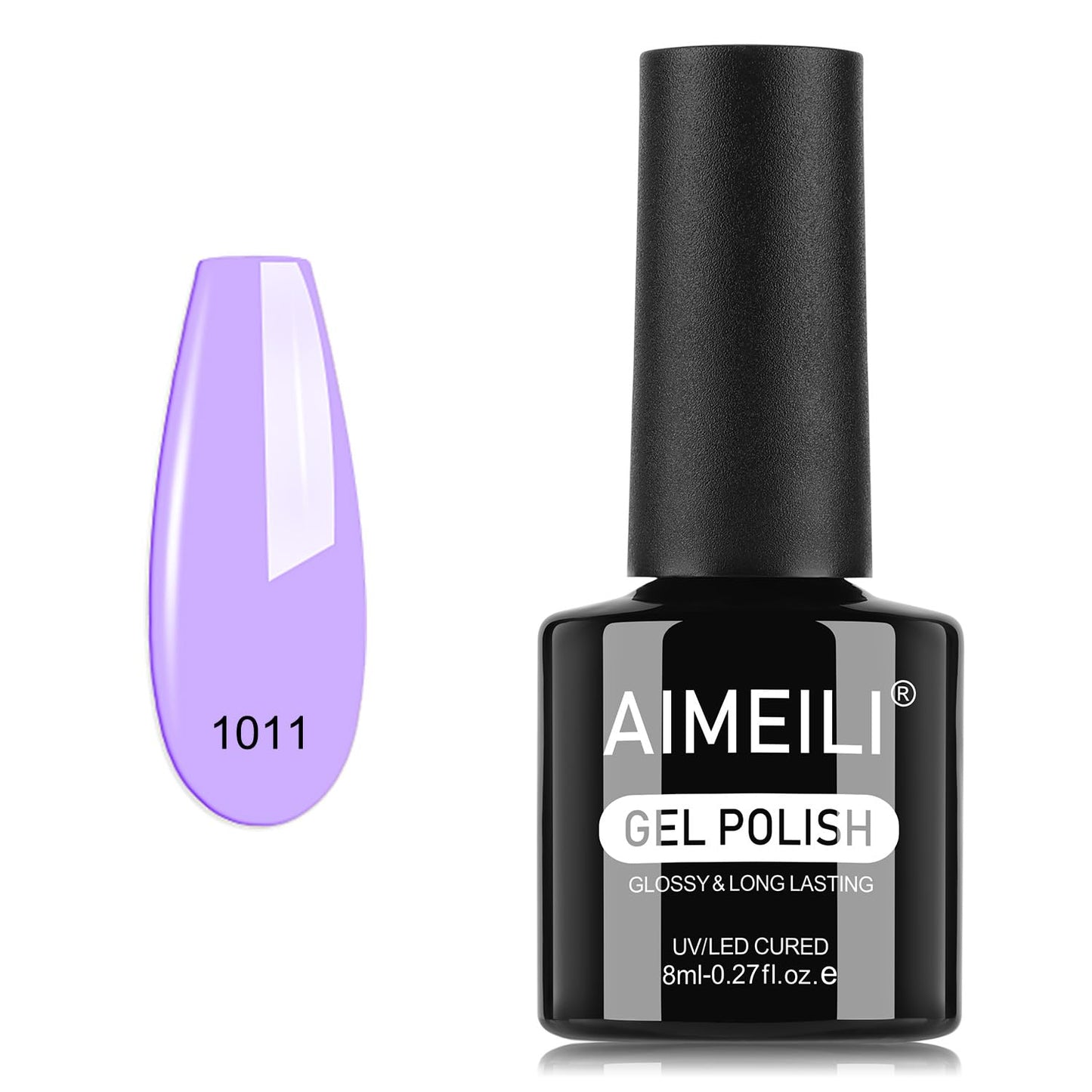AIMEILI Gel Nail Polish, Hema Free, Cruelty Free, Vegan, Soak Off U V LED Nail Art for Women Girls Manicure Salon DIY Home - 1011 8ml