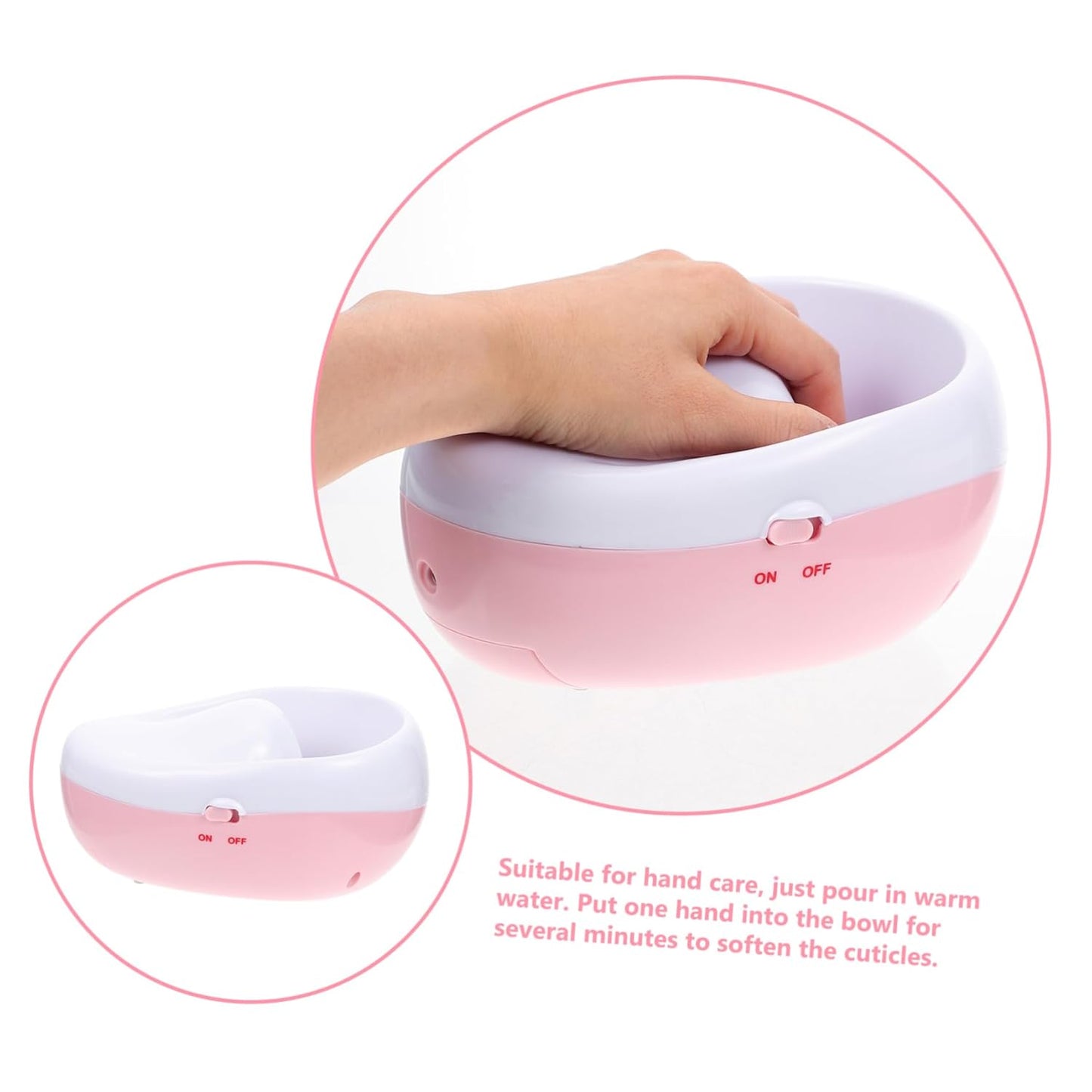 Practical Nail Dip Soak Bowl for Hand Electric Nail Soaking Bowl Us Plug