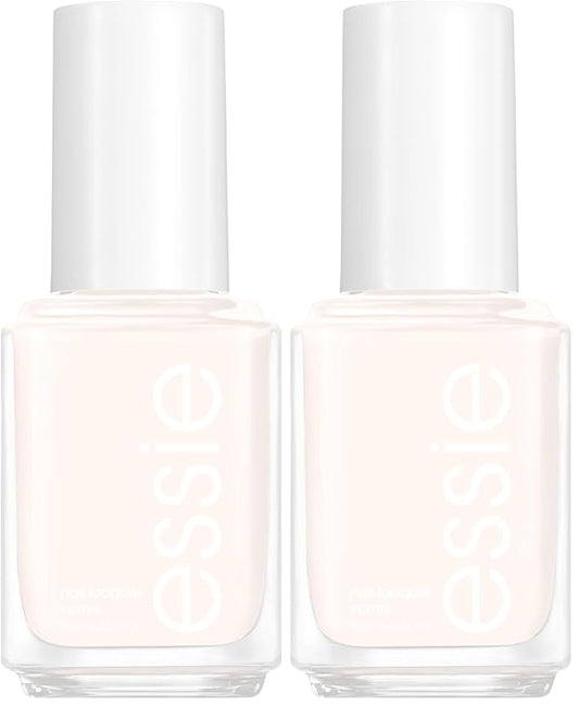 essie Nail Polish, Glossy Shine Sheer White, Marshmallow, 0.46 Ounce (Pack of 2)