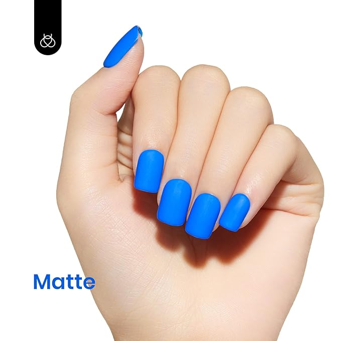 Beetles Blue Gel Nail Polish, 1Pcs 15ml Electric Punk Bright Blue Color Gel Polish Soak Off Uv LED Nail Art DIY Nail Manicure for Girls Women Gifts