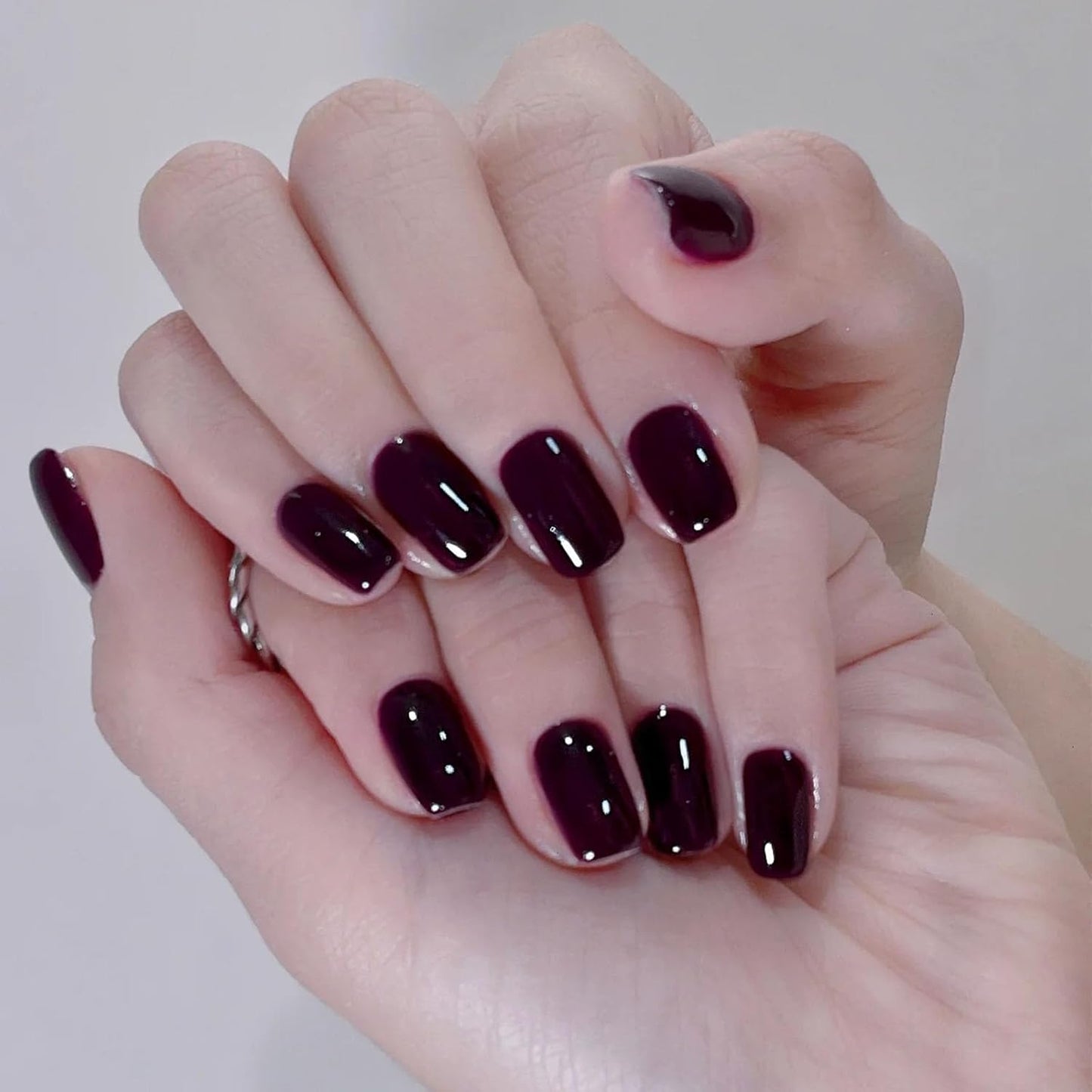 Cherry Red Quick Dry Nail Polish, Black Red Chip Resistant Manicure, Non-Toxic, Vegan, Cruelty Free, 12ml, Fast Drying in 60 Seconds (Wicked)