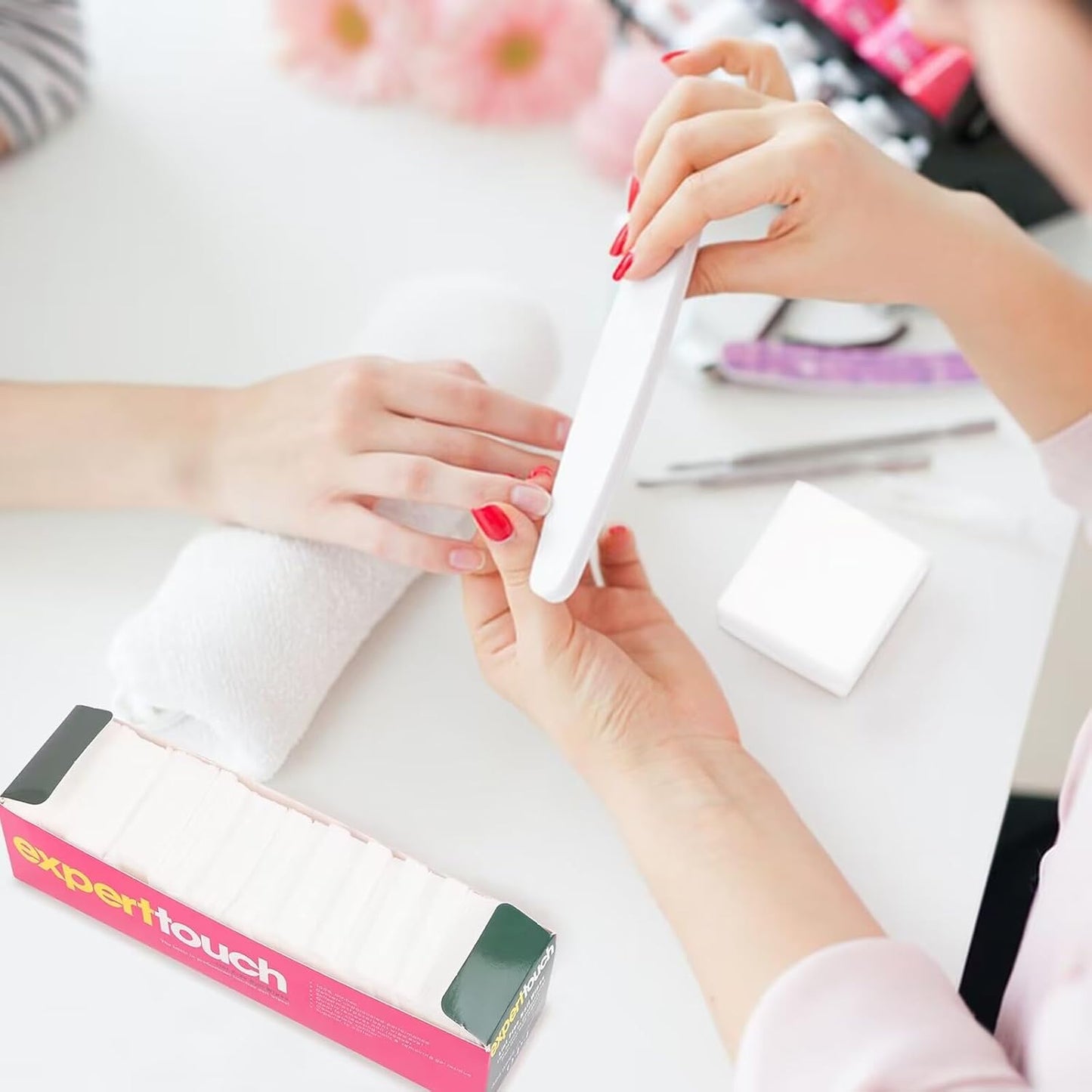 975 Pieces Nail Wipes for Gel Nails Lint Free, Cotton Pad Nail Wipe