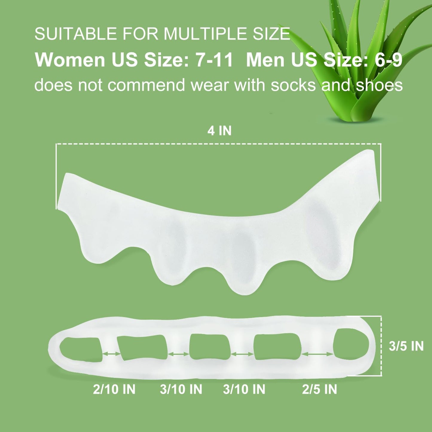Niupiour Toe Separator for Women and Men, 8 Pack Bunion Corrector for Hammer Toe, Bunions, Silicone Toe Spacers Correctors for Straightening Overlapping Toe, Relieve Bunion Pain