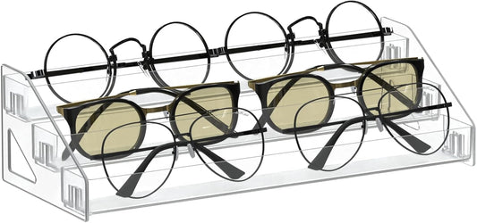 Sunglasses Organizer - Clear Eyeglasses Display - Eyeglasses Storage - Essential Oils Holder(3 Layer)