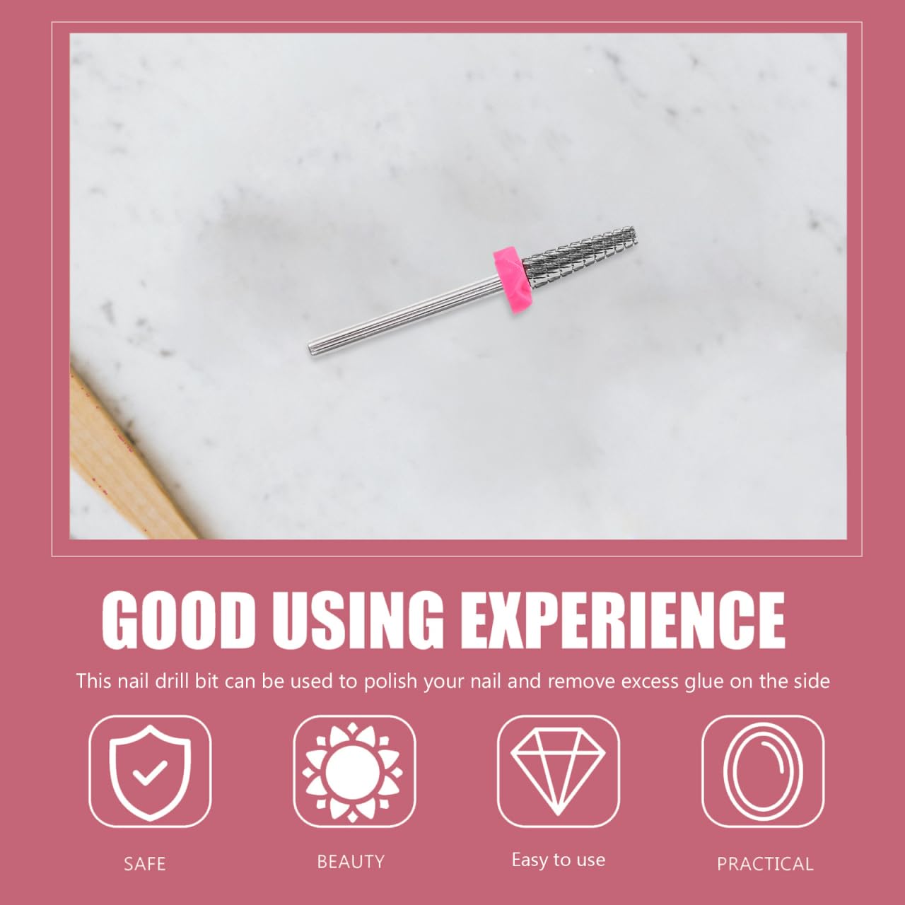 5-in-1 Tungsten Carbide Nail Bits Versatile Electric Cuticle Drill for Home Salon Nail Polish Remover Tool