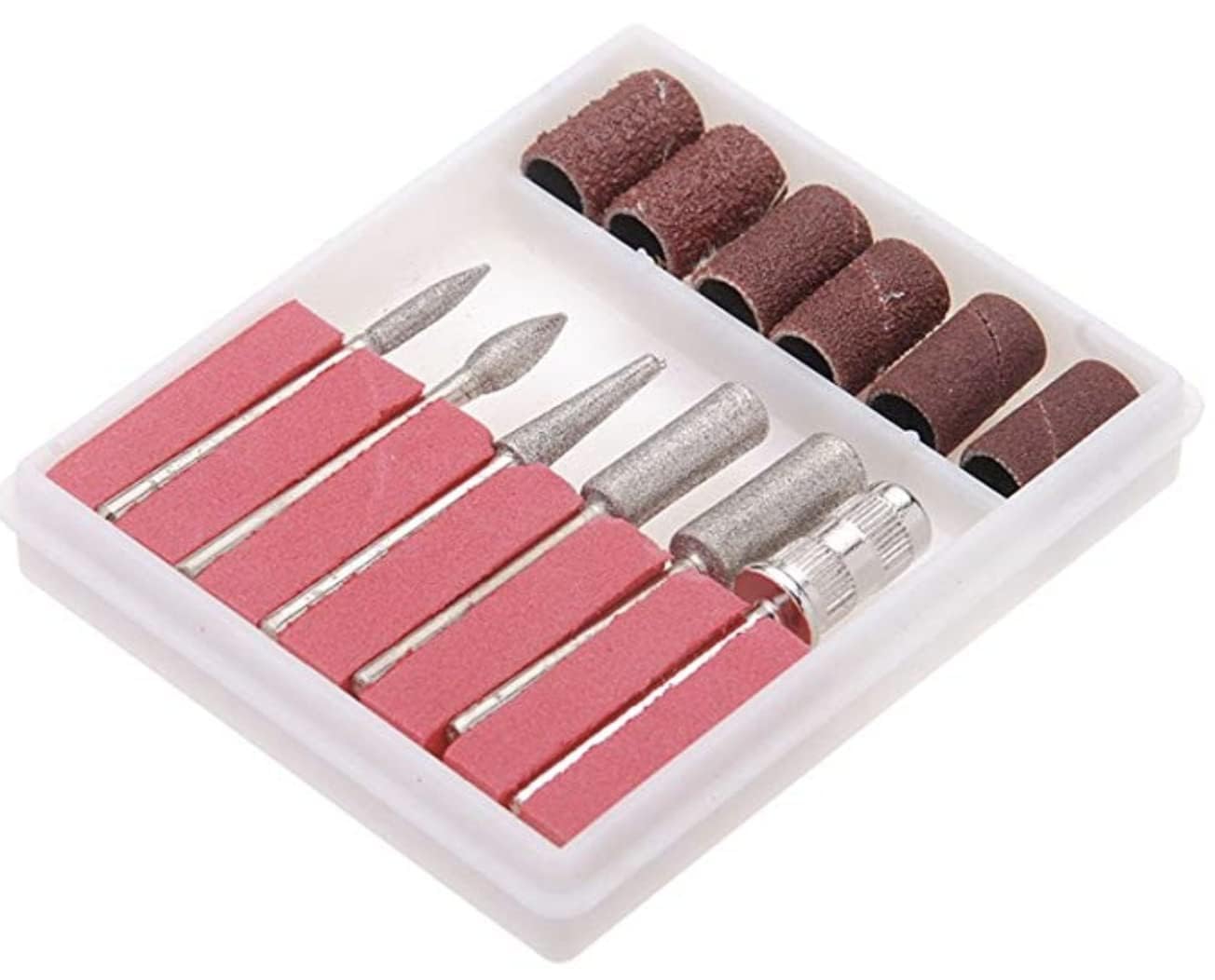 Pack of 2 Sets,Nail Drill bits Set,Premium 3/32''(2.35mm) Nail Bit Nail Art Tools for Professional Acrylic Gel Nails (Standard, 2)