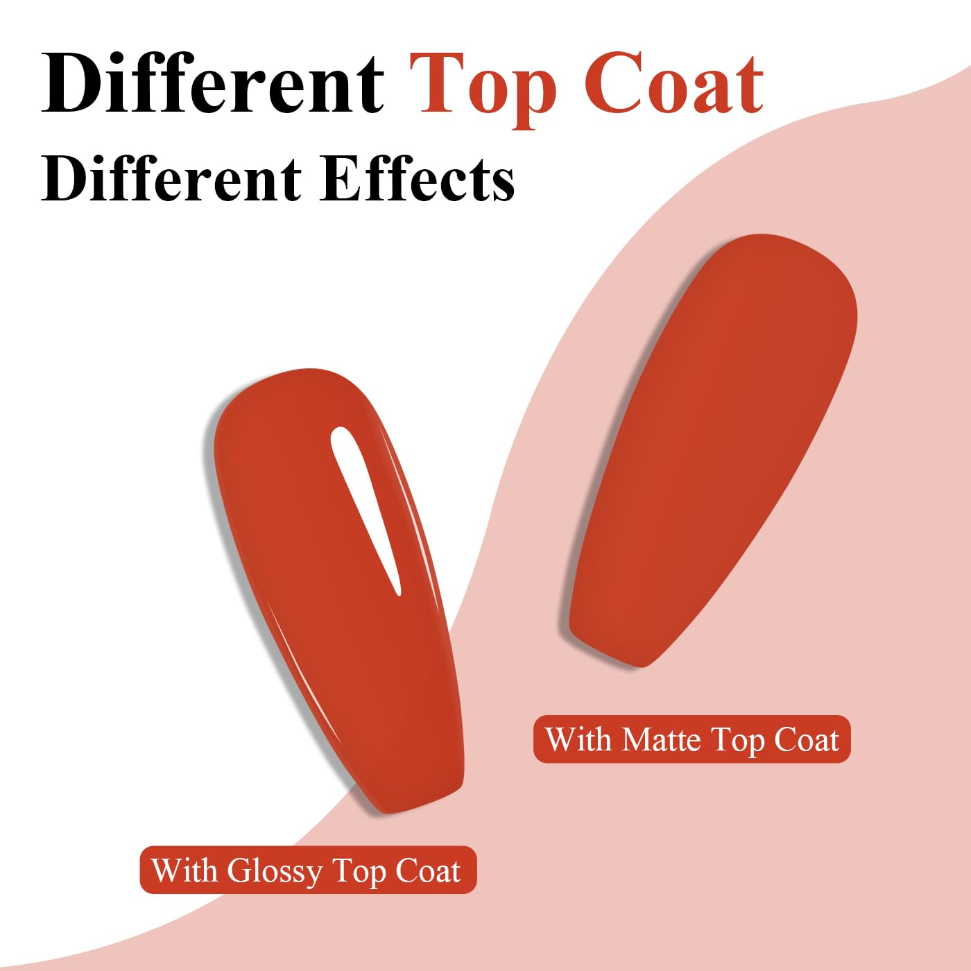 Imtiti Orange Gel Nail Polish, Orange Red Gel Polish High Gloss Soak Off UV LED Nail Gel Polish Red Maple Leaf Autumn Winter Gel Polish Nail Art Manicure Salon DIY Design Gel Nail Kit 10ML