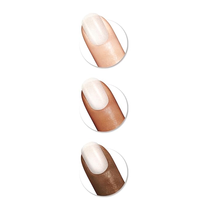 Sally Hansen Miracle Gel Pearls Salon Quality Nail Polish | Gel-Like Formula, Two-Step System, No UV Light Needed, Long Lasting | Sheer | 904 One of a Kind | Milky White Shimmery Nail Polish