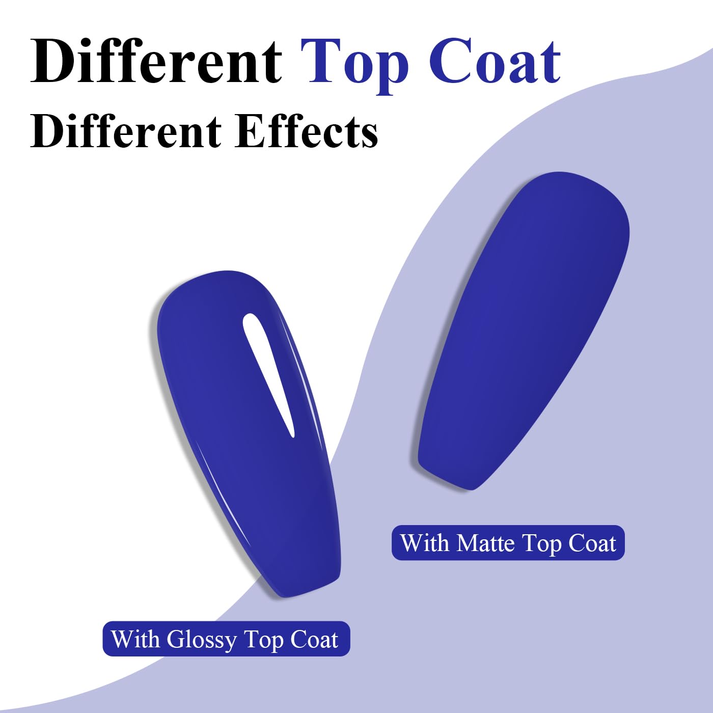 Imtiti Blue Gel Nail Polish, Navy Blue Gel Polish High Gloss Soak Off UV LED Nail Gel Polish Autumn Winter Gel Polish Nail Art Manicure Salon DIY Design Gel Nail Kit 10ML
