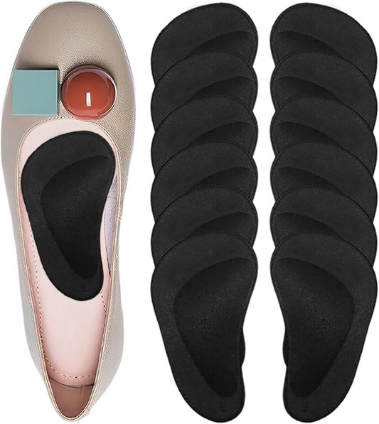 Correct-Position Gel Arch Support Insoles: Plantar Fasciitis & Flat Feet Relief, Adhesive Foot Pads for Pressure-Free Comfort- 6 Pairs
