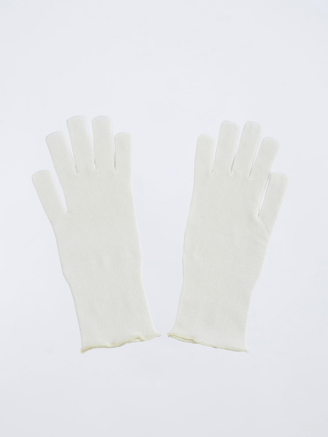 Viskin - Kids Seamless Gloves - Soft Viscose Hand Protection Large Size - Moisture Absorbing Comfort - Gentle Daily Hand Cover - Daily Protection - Ecru