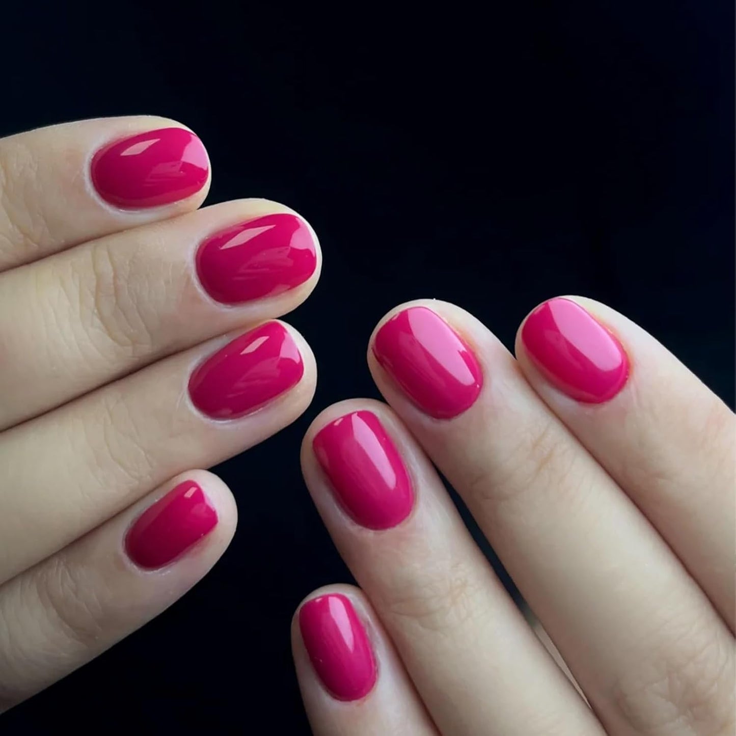 COSMOO 15ml Hot Pink Quick Dry Nail Polish, Neon Pink Vegan Chip-Resistant Long-Lasting Nail Lacquer for Nail Art Varnish, 0.45 fl oz