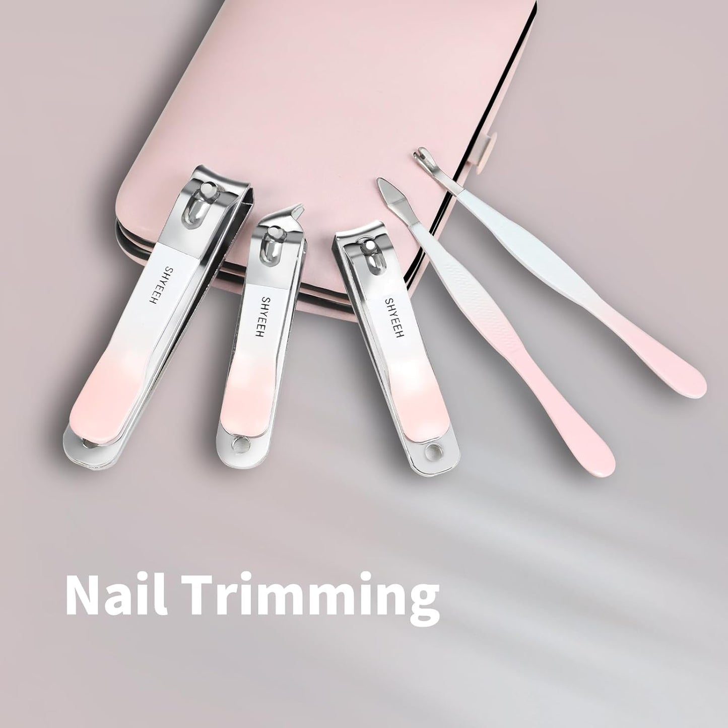 Manicure Set, 10 pcs High-Carbon Steel Nail Clippers Set, Portable Mini Manicure and Pedicure Kit, Travel Grooming Nail Kit with Leather Bag for Men and Women