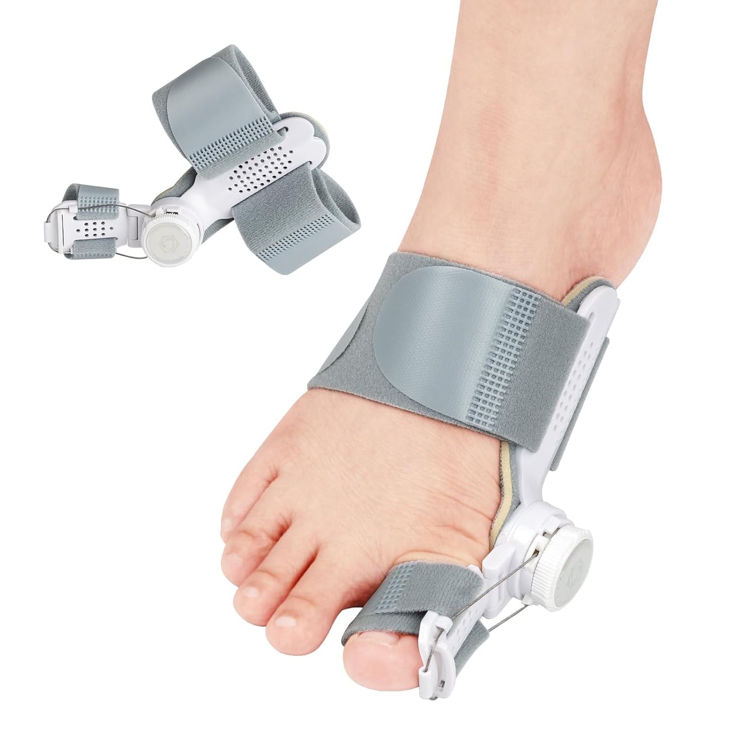 Bunion Corrector for Women Men, Adjustable Bunion Fix for Big Toe Separation Pain Relief with Non Slip Big Toe Separators, Orthopedic Bunion Splint for Left/Right Feet Hallux Valgus Relief (1PCS)