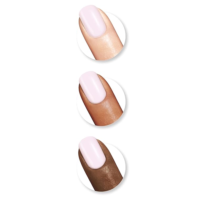Sally Hansen Color Therapy Nail Polish | Biotin, Argan Oil, Long Lasting, Healthy Nails, Nail Strengthener, Semi-Opaque | 220 Rosy Quartz | Rosy Pink Nail Color