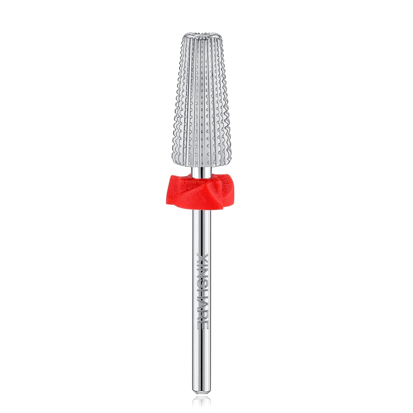 Nail Drill Bit Carbide 5 in 1 Multi-function Manicure Drill Bit 2 Way Rotate Use for Both Left and Right Handed, Fast Remove Acrylic or Hard Gel, Nail Drill Machine,Fine