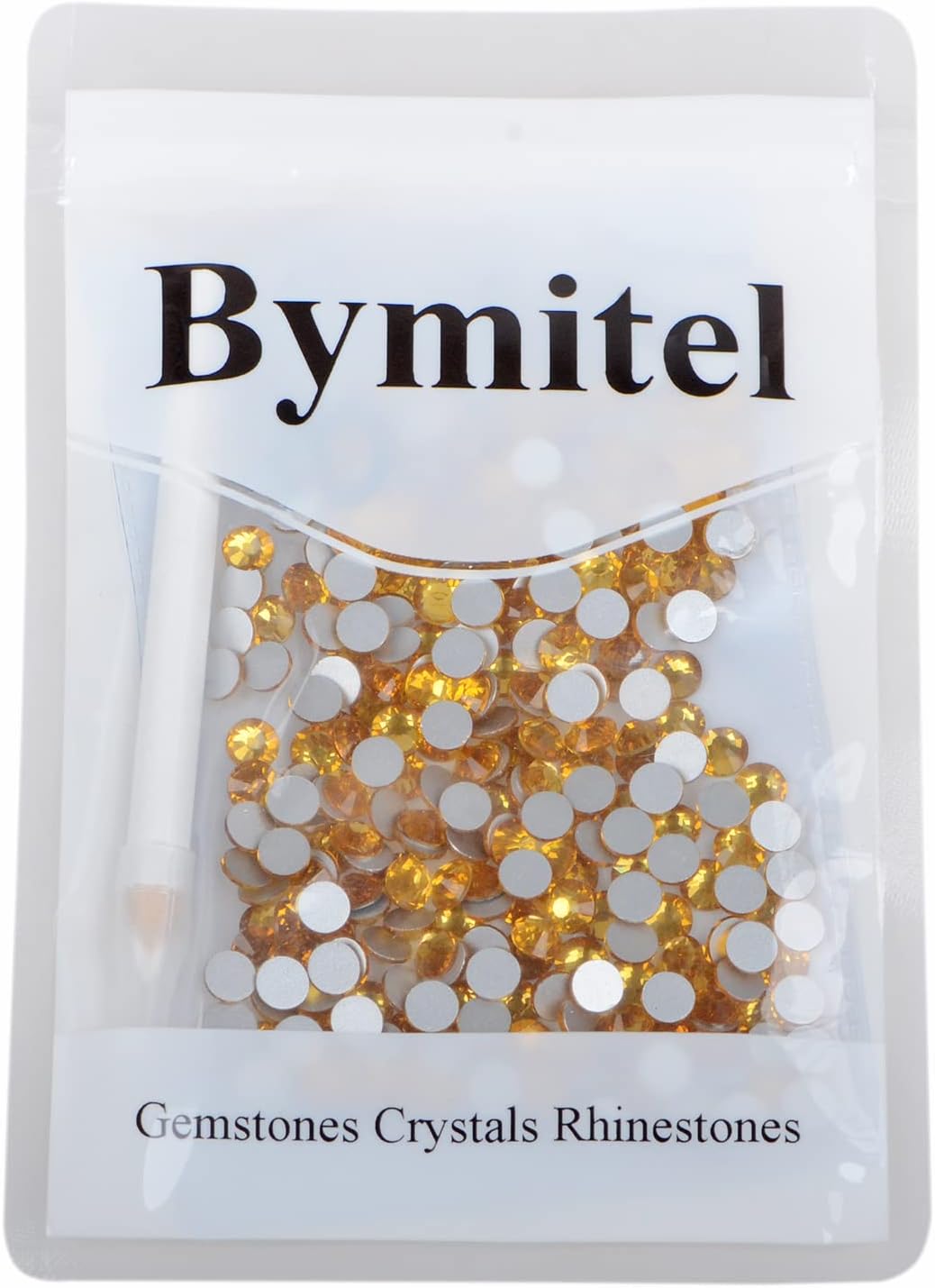 288PCS Art Nail Rhinestones Non Hotfix Glue Fix Round Crystals Glass Flatback for DIY Jewelry Making with one Picking Pen (ss30 288pcs, Topaz)