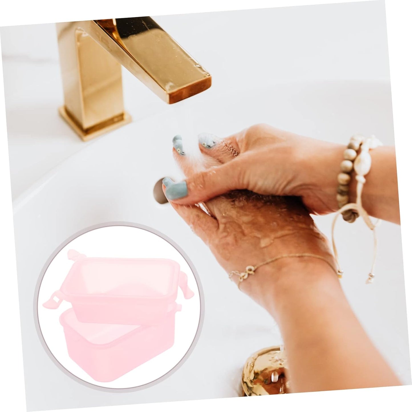 Beaupretty 2pcs Double Nail Soak Bowl for Manicure Premium Nail Soaking Bowls for Home Salon Use Stylish Transparent