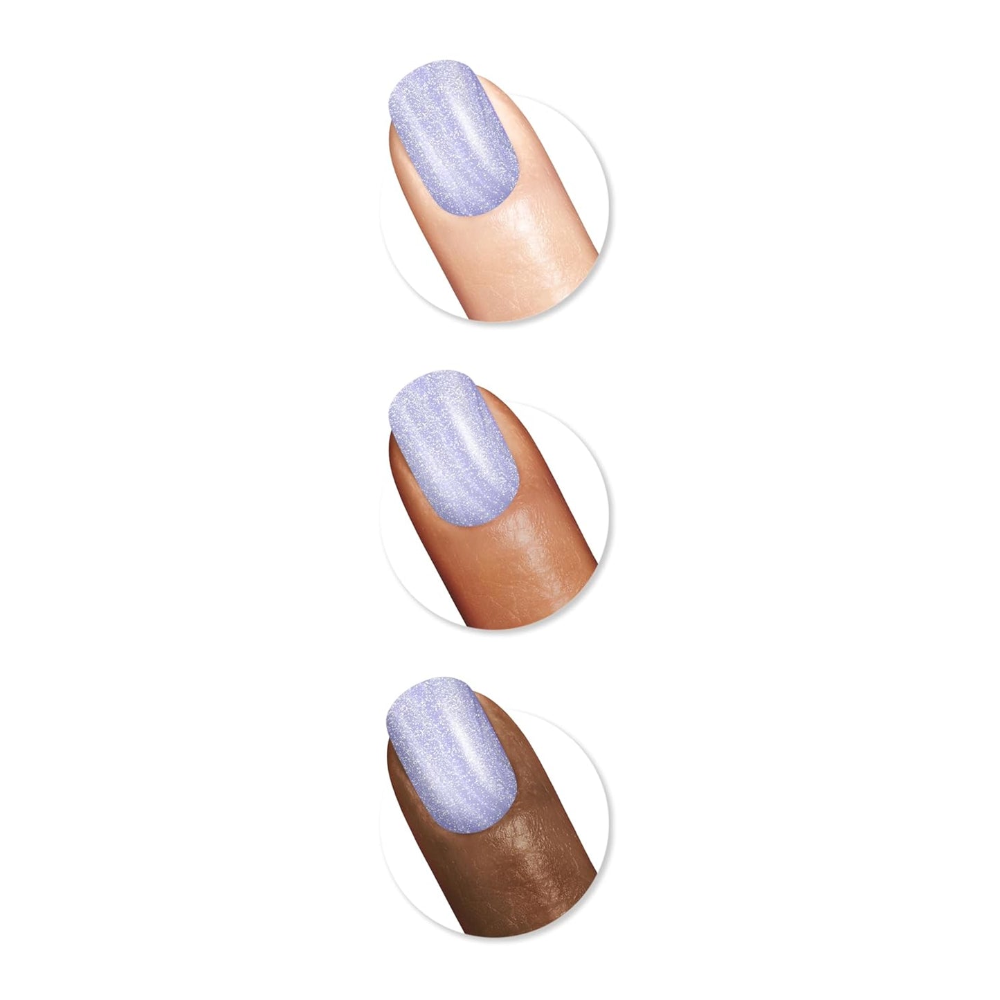 Sally Hansen Insta-Dri Hershey Kisses Nail Polish | Quick Dry, Long Lasting, Streak-Free Shine | Opaque, Shimmery | 731 HUGS & KISSES | Soft Orchid Purple Nail Color