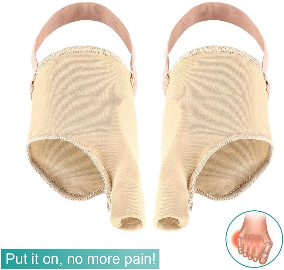 Tailor Bunion Corrector, Bunion Pads for Pinky Relief, Tailors Bunion Splint for Toe Straightener, Little Toe Separator, Overlapping, Soft Silicone Gel Bunions Pad With Anti-Slip (L)