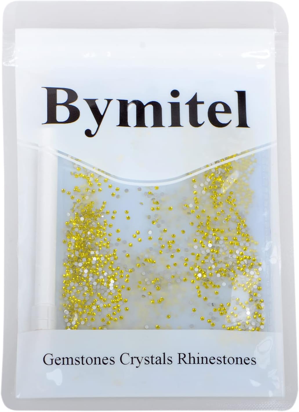 2880PCS Art Nail Rhinestones Non Hotfix Glue Fix Round Crystals Glass Flatback for DIY Jewelry Making with one Picking Pen (ss3 2880pcs, Citrine)