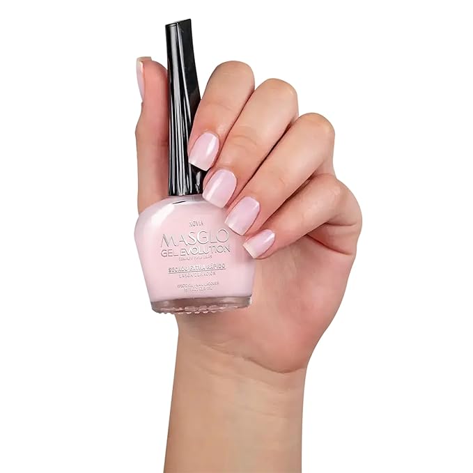 MASGLO Gel Evolution – Set of 3 Nail Polishes No UV/LED Lamp Needed, Fast-Drying, 12-Day Wear, 14-Free Formula, High-Gloss Finish, vegan (0.5 oz Each)
