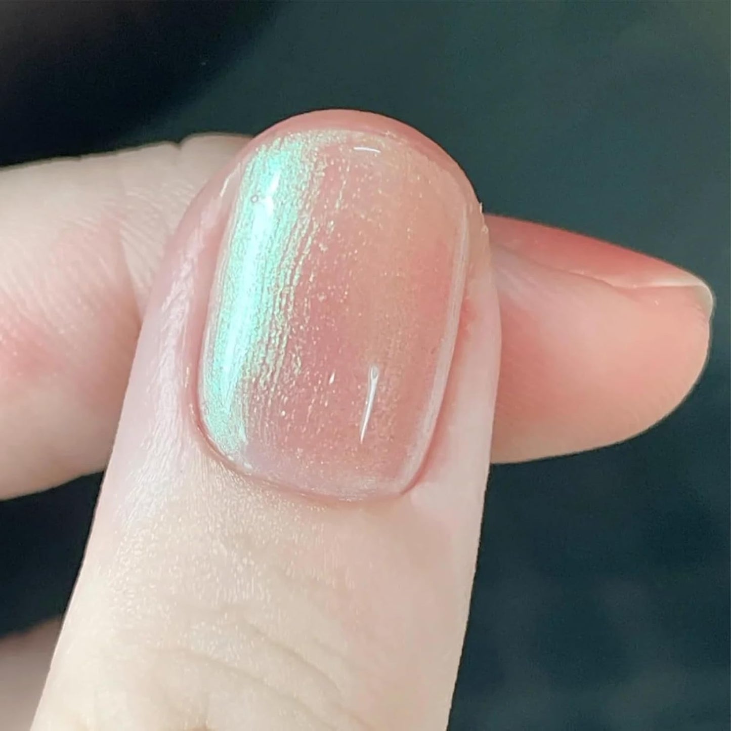 COSMOO Aurora Pink Nail Polish, 0.34 Fl Oz (Pack of 1), Blue