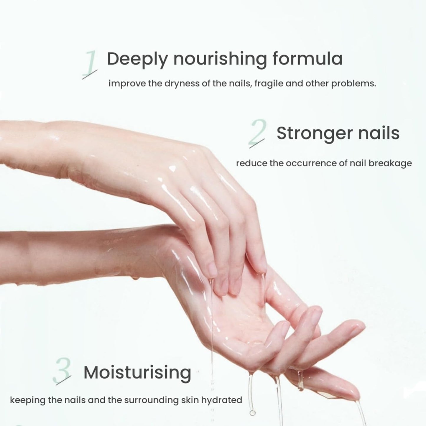 Ginger Cuticle Oil for Nails, Nail Strengthener Serum Nail Growth Oil Nourishing Moisturizing and Clear Texture, Non-sticky