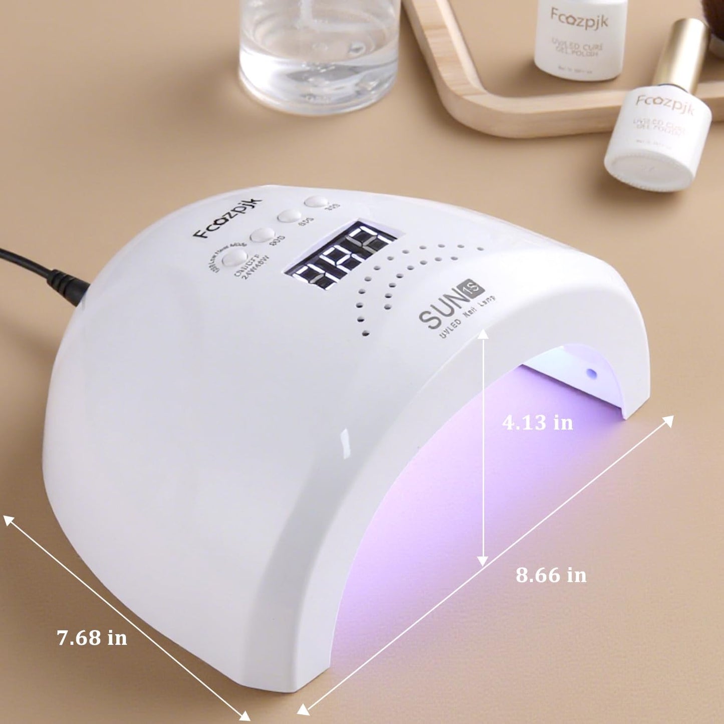 UV LED Nail Lamp, 48W Nail Dryer for Gel Polish with 30 Beads 4 Timers Smart Sensor Fast Curing Home Manicure Professional Salon Nails Art Tools Supplies