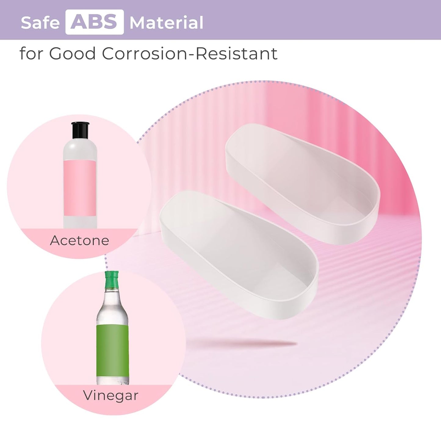 Toe Nail Soaking Bowl, Acetone Soak Off Bowl,Toe Soak Tray,Soak Off Gel Polish Remover Bowl,Foot Soak Pedicure Bowl, Pedicure Tools Set