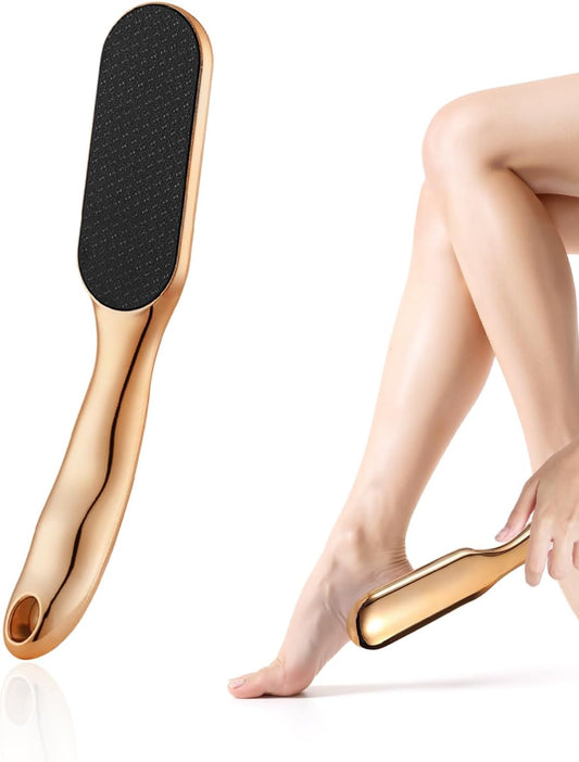 Nano Glass Foot File with Ergonomic Handle - Effective Callus and Dead Skin Remover, Foot Scrubber for Wet and Dry Use, Pedicure Tool for Smooth Feet Care