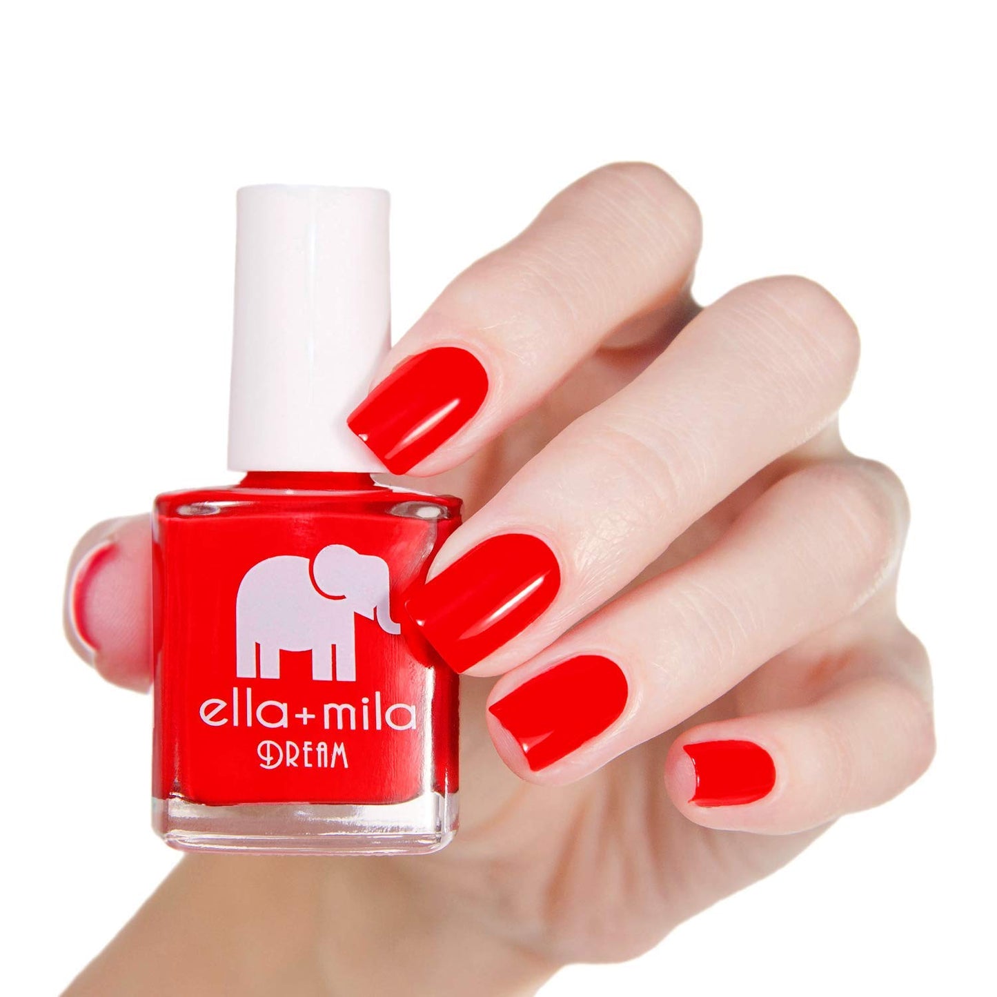 ella+mila Professional, Quick Dry, Long-Lasting & Chip-Resistant Red Nail Polishes (Kiss Kiss - 0.45 fl oz)