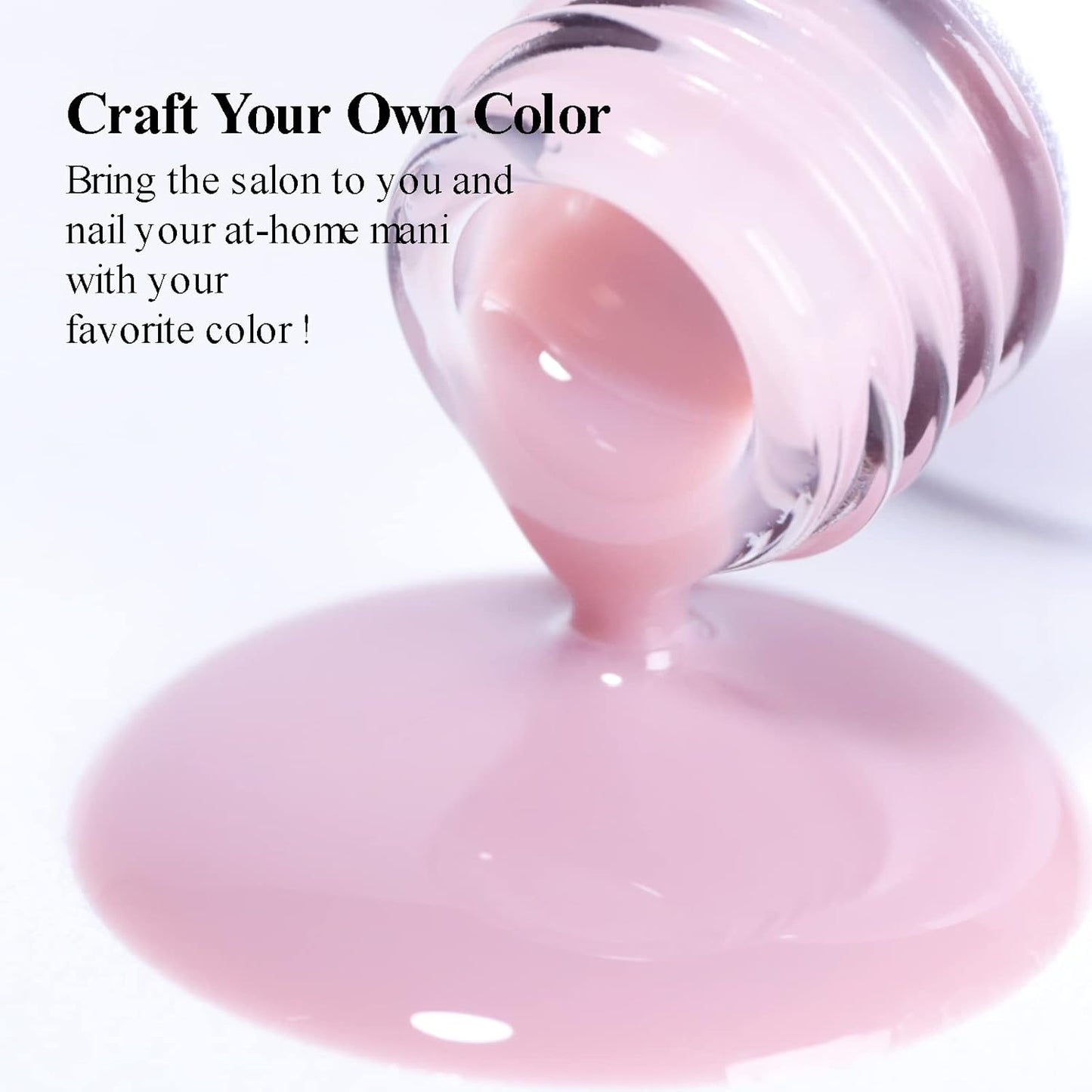 Imtiti Nude Gel Nail Polish, 1 Pcs Neutral Jelly Pink Translucent Color UV Light Cure Gel Polish for Nail Art DIY Manicure at Home Gel Nail Mani Gifts for Women Girls 0.5 fl oz