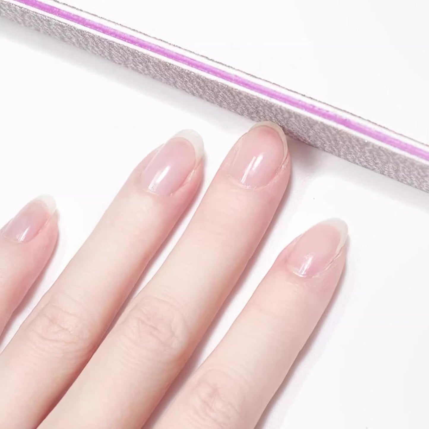 21 Pcs Nail File 80/80 Grit Nail Files,Gray Double Sided Emery Boards,Professional Nail Files for Natural and Acrylic Nails