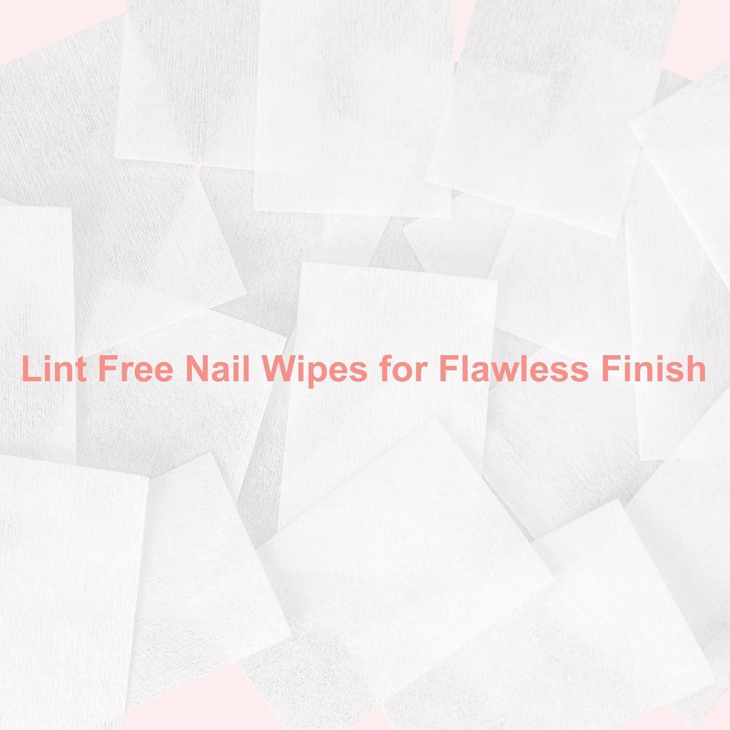 270 Pcs Lint Free Nail Wipes – Professional No Lint Nail Pads for Gel Nail Polish Removal, Acrylic, Dip Powder & At-Home Manicures – Essential Nail Prep Wipes for Flawless Nails
